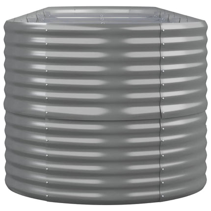 plantekasse 368x80x68 cm galvaniseret stål grå