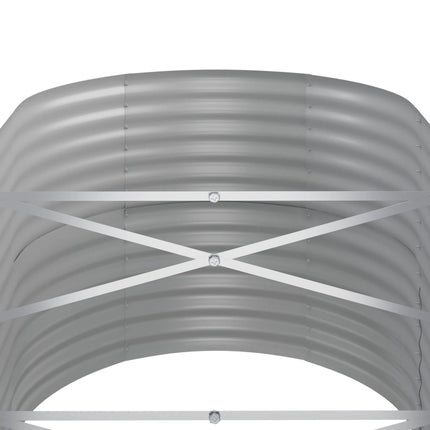 plantekasse 368x80x68 cm galvaniseret stål grå