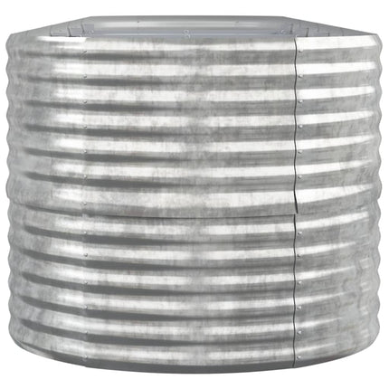 plantekasse 368x80x68 cm galvaniseret stål sølvfarvet