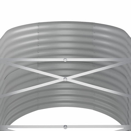 plantekasse 440x80x68 cm galvaniseret stål grøn