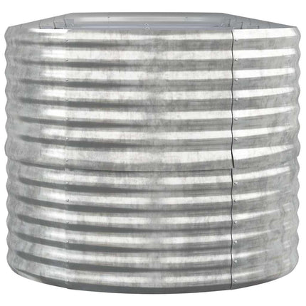 plantekrukke 440x80x68 cm galvaniseret stål sølvfarvet