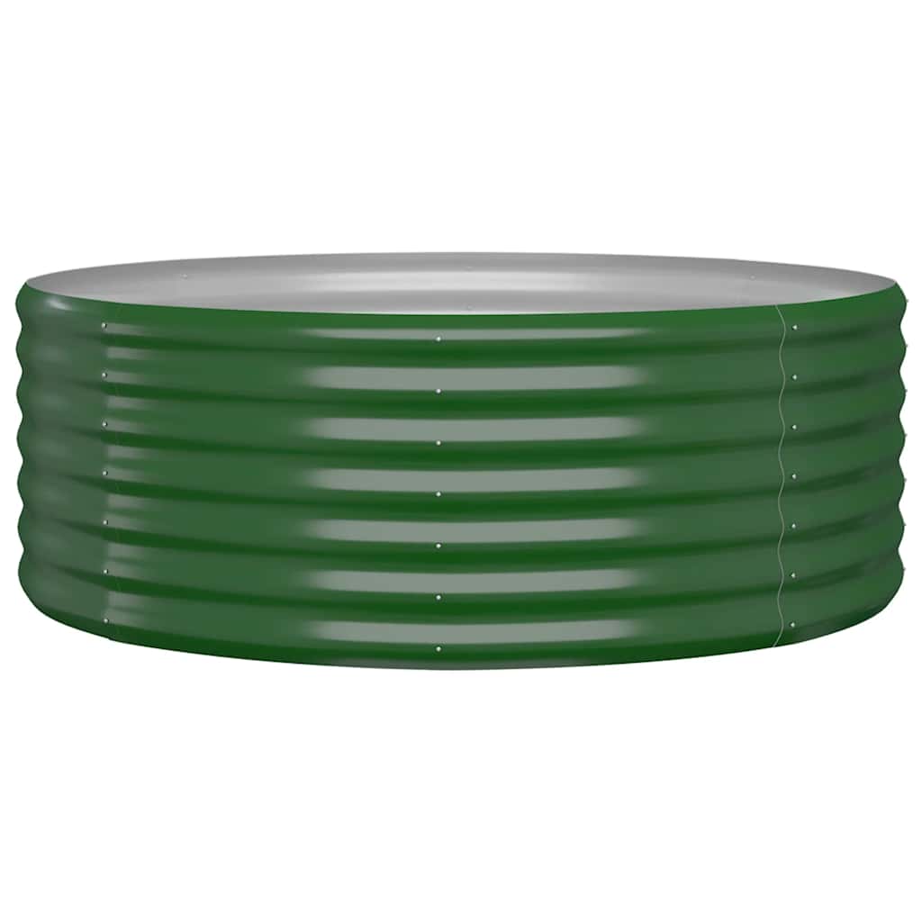 højbed 100x100x36 cm galvaniseret stål grøn