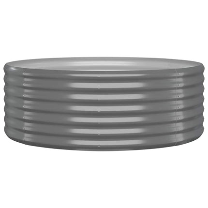 plantekasse 100x100x36 cm galvaniseret stål grå