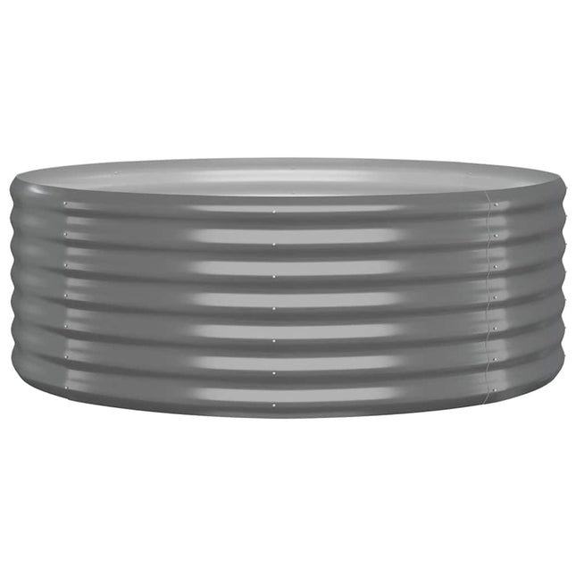 plantekasse 100x100x36 cm galvaniseret stål grå