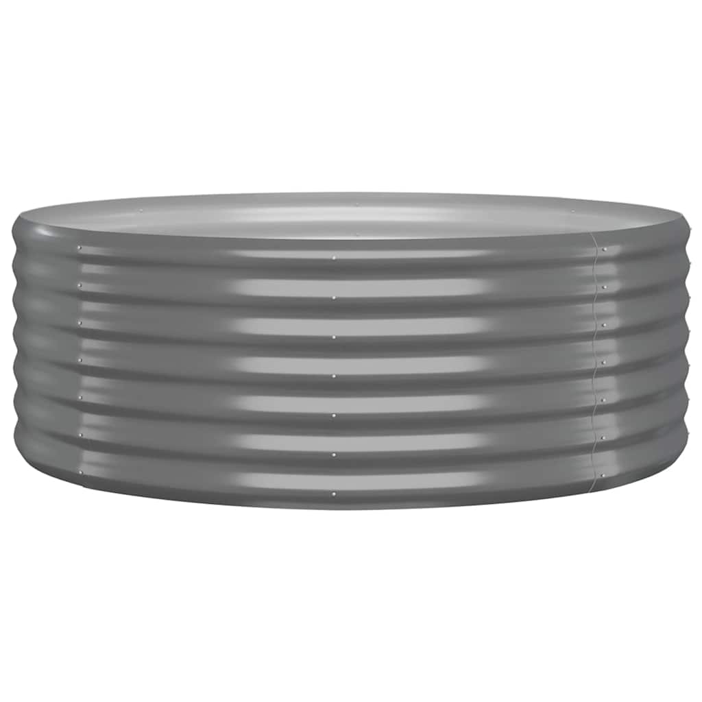 plantekasse 100x100x36 cm galvaniseret stål grå