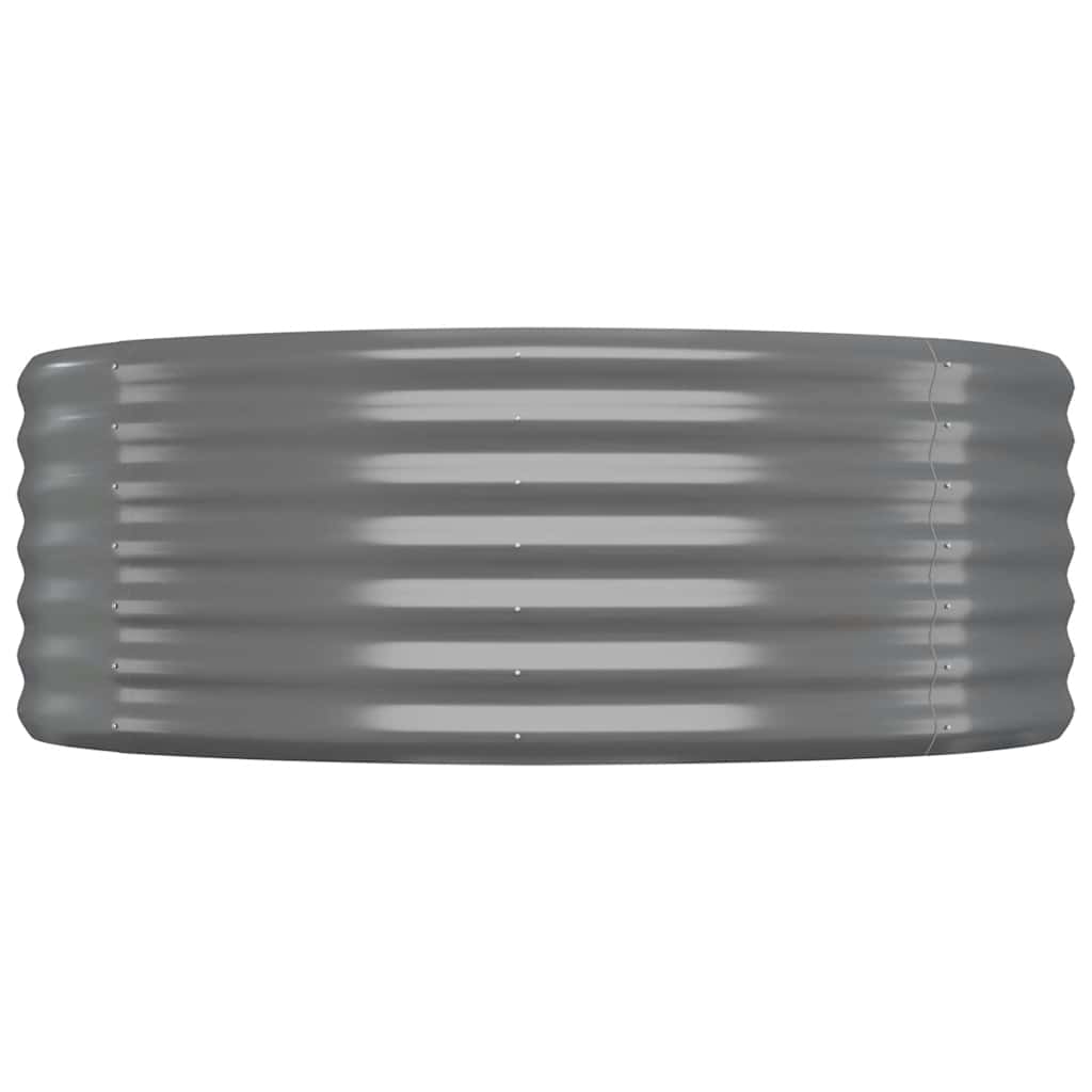 plantekasse 100x100x36 cm galvaniseret stål grå