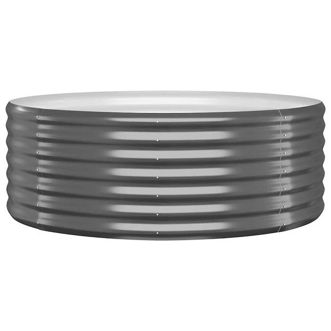 plantekasse 100x100x36 cm galvaniseret stål antracitgrå
