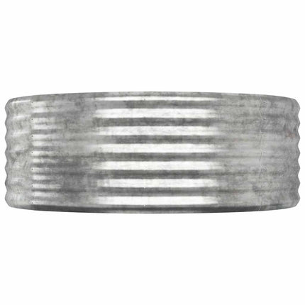 plantekasse 100x100x36 cm galvaniseret stål sølvfarvet