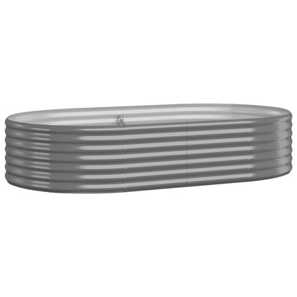 plantekasse 175x100x36 cm galvaniseret stål grå