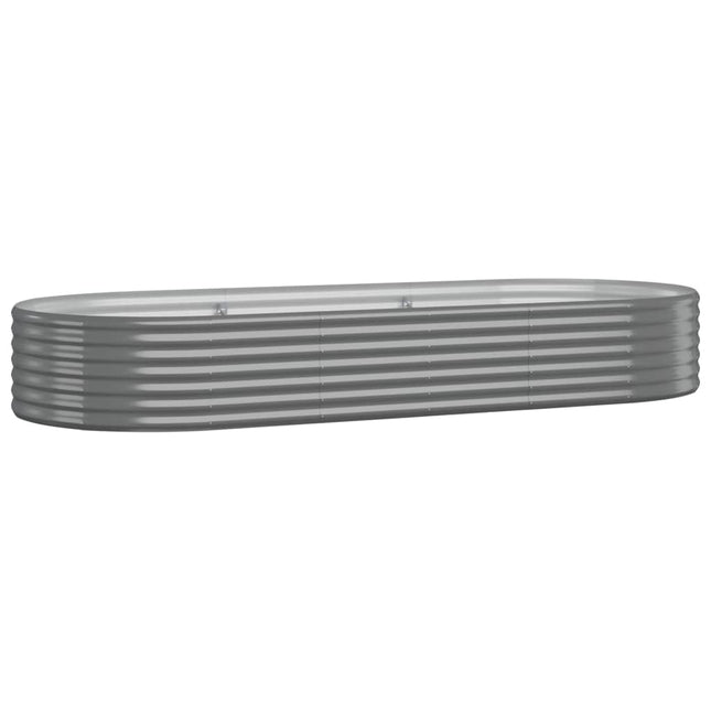 plantekasse 249x100x36 cm galvaniseret stål grå