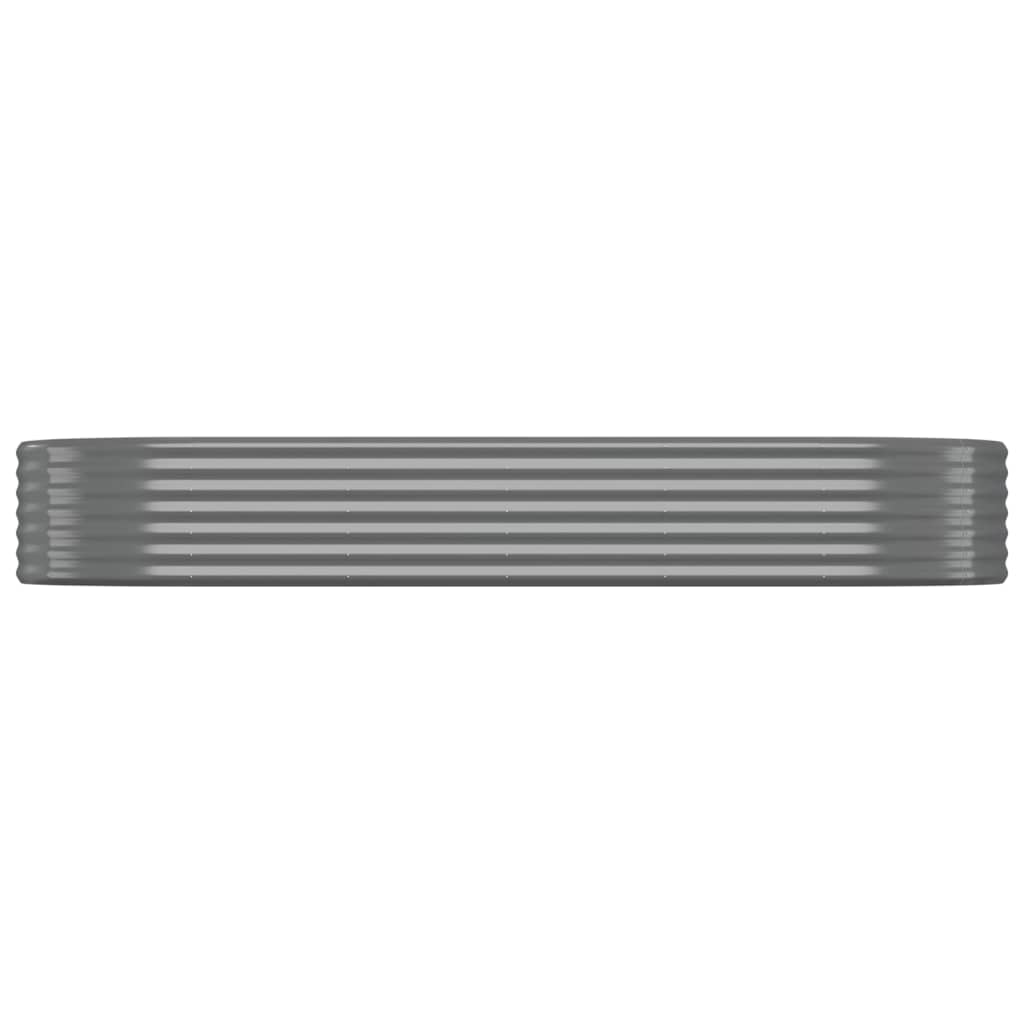 plantekasse 249x100x36 cm galvaniseret stål grå