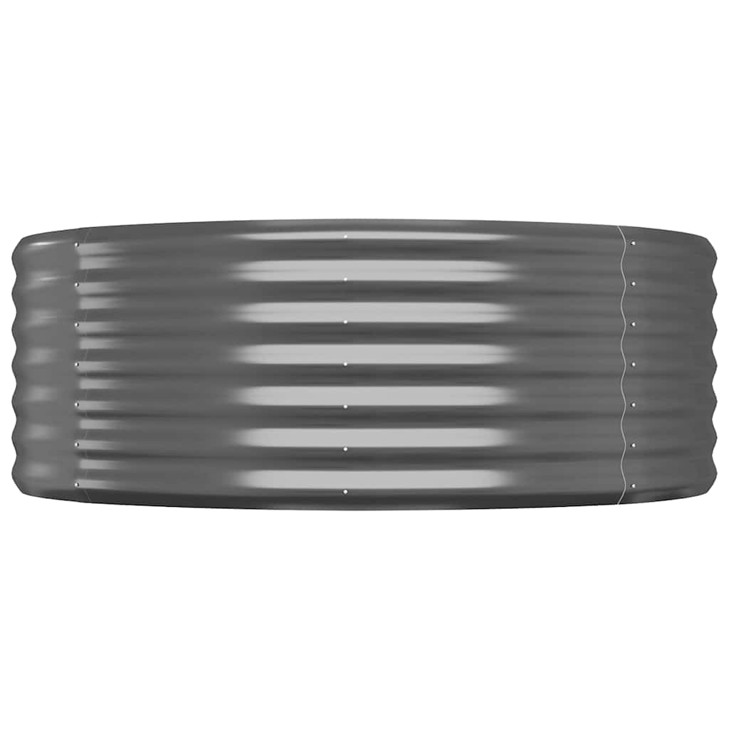 plantekasse 249x100x36 cm galvaniseret stål antracitgrå