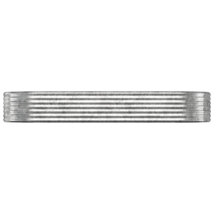 plantekasse 249x100x36 cm galvaniseret stål sølvfarvet