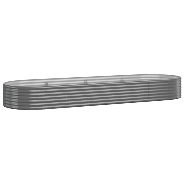 plantekasse 322x100x36 cm galvaniseret stål grå