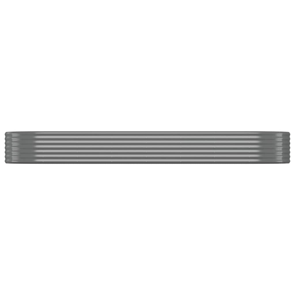 plantekasse 322x100x36 cm galvaniseret stål grå