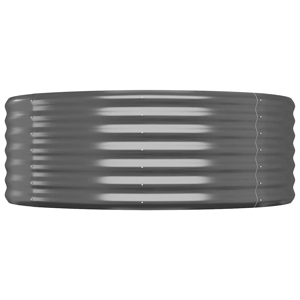 plantekasse 322x100x36 cm galvaniseret stål antracitgrå