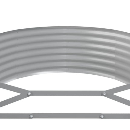 plantekasse 396x100x36 cm galvaniseret stål grå