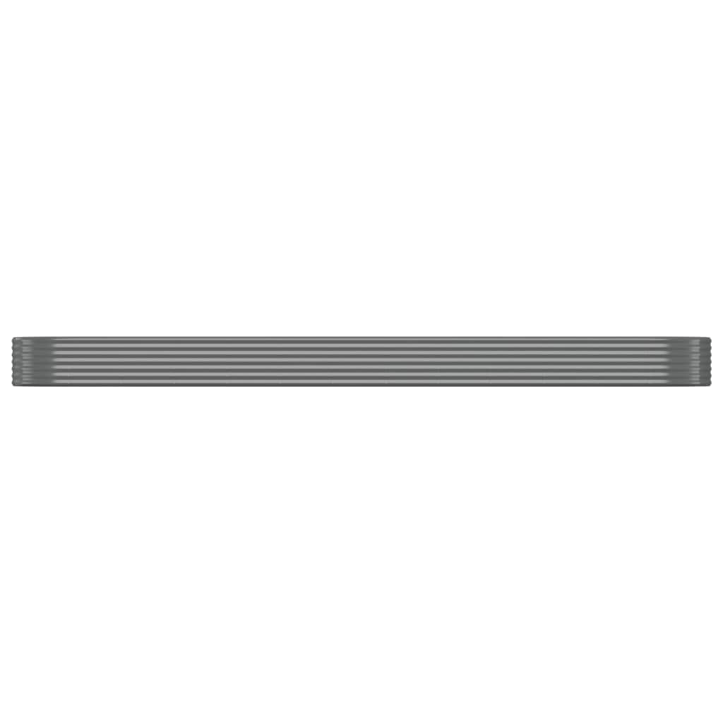 plantekasse 507x100x36 cm galvaniseret stål grå