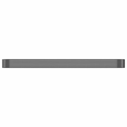 plantekasse 507x100x36 cm galvaniseret stål antracitgrå