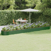 plantekasse 544x100x36 cm galvaniseret stål grøn