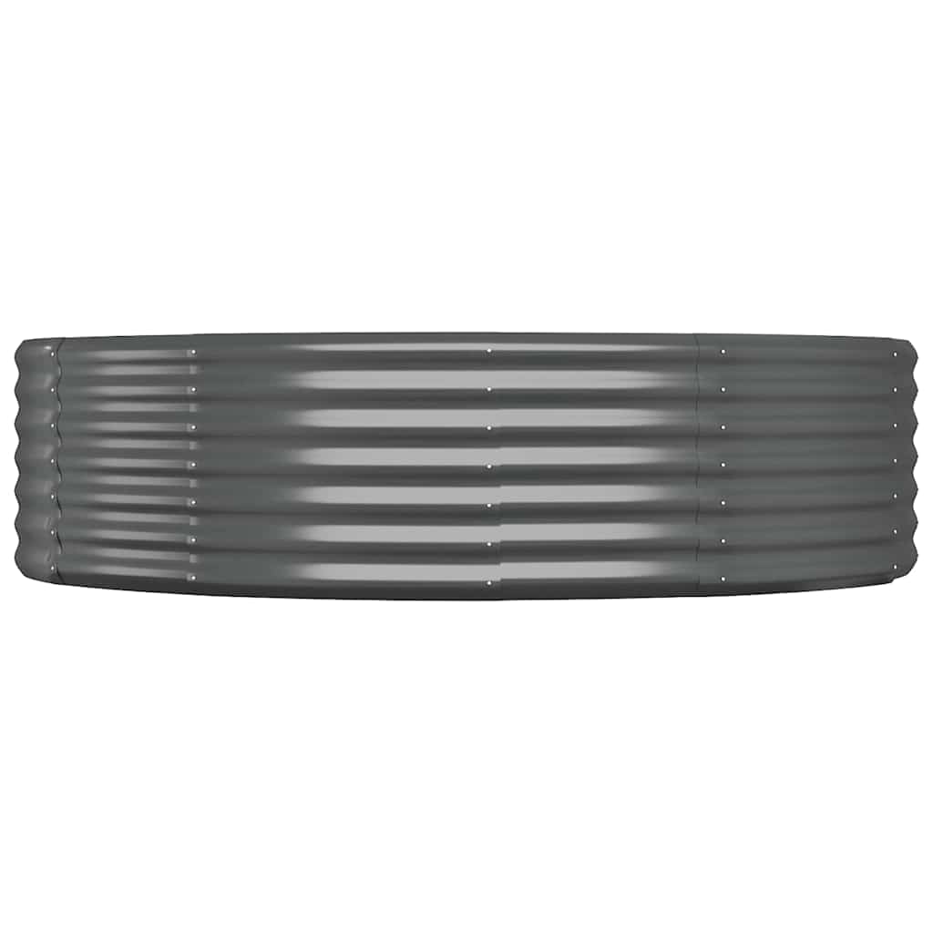 plantekasse 140x140x36 cm galvaniseret stål antracitgrå