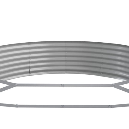 plantekasse 450x140x36 cm galvaniseret stål brun