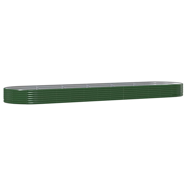 plantekasse 523x140x36 cm galvaniseret stål grøn