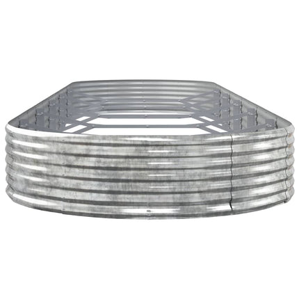 plantekasse 523x140x36 cm galvaniseret stål sølvfarvet