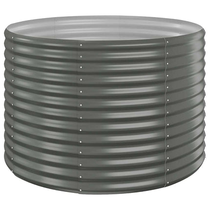 plantekrukke 100x100x68 cm galvaniseret stål grå