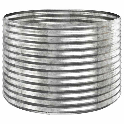 plantekasse 100x100x68 cm galvaniseret stål sølvfarvet