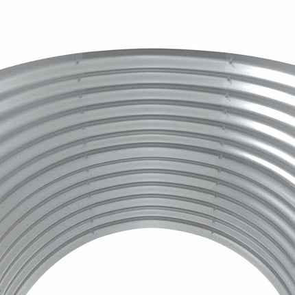 plantekasse 100x100x68 cm galvaniseret stål sølvfarvet