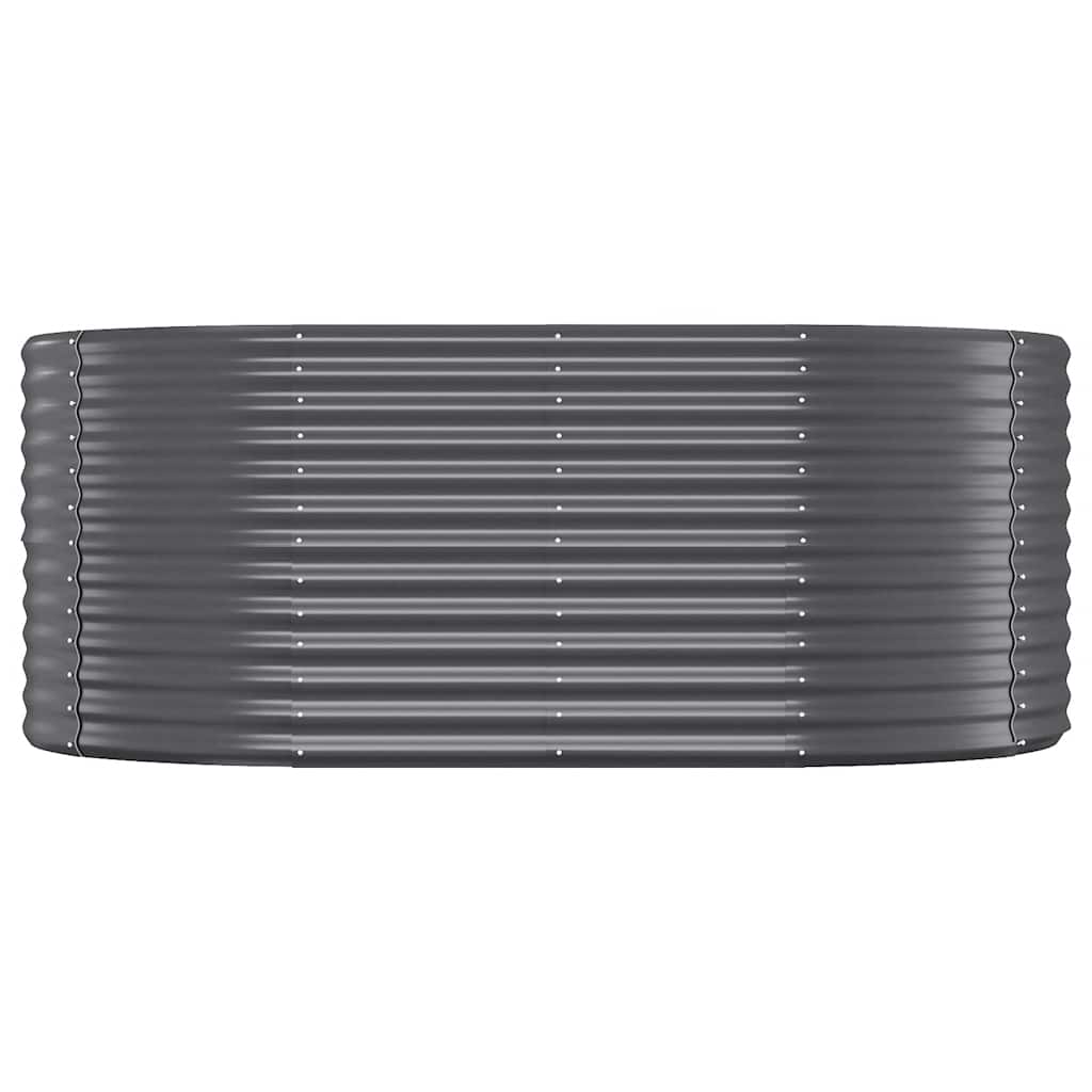 plantekasse 175x100x68 cm galvaniseret stål antracitgrå