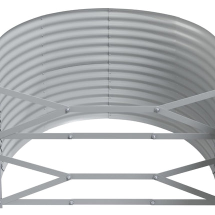 plantekasse 249x100x68 cm galvaniseret stål brun