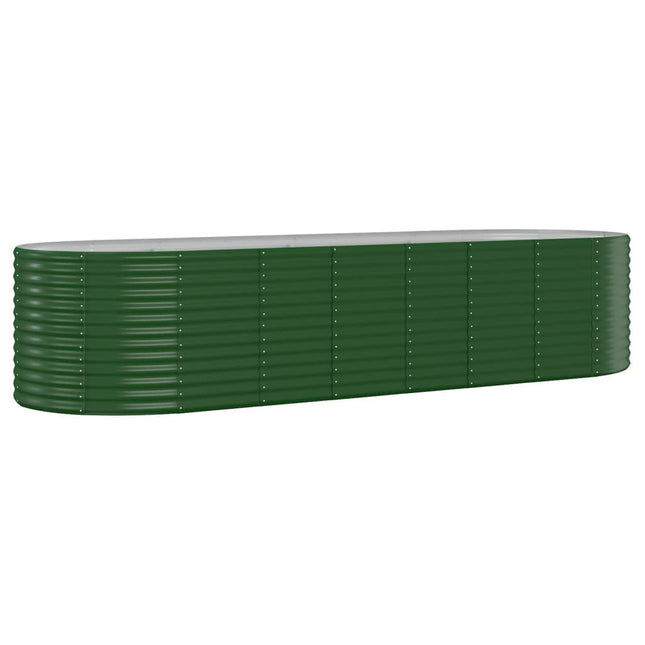 plantekasse 322x100x68 cm galvaniseret stål grøn