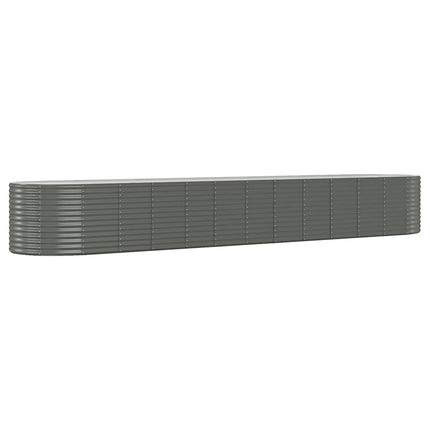 plantekasse 507x100x68 cm pulverlakeret stål grå