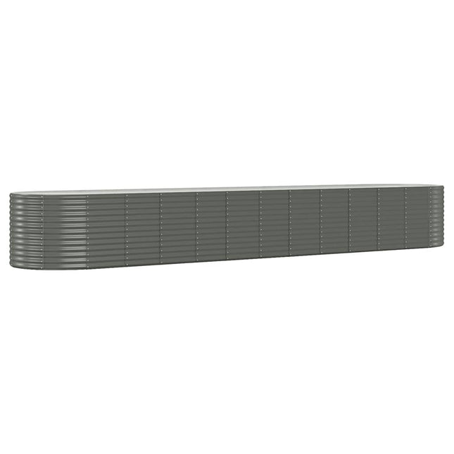 plantekasse 507x100x68 cm pulverlakeret stål grå