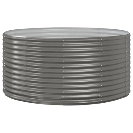 plantekasse 140x140x68 cm galvaniseret stål grå