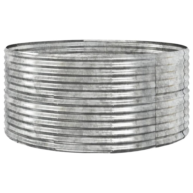 plantekasse 140x140x68 cm galvaniseret stål sølvfarvet