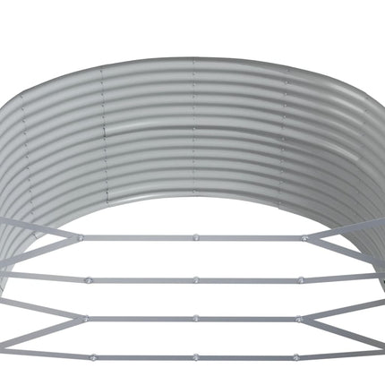 plantekasse 291x140x68 cm galvaniseret stål grå
