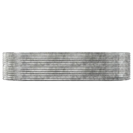 plantekasse 291x140x68 cm galvaniseret stål sølvfarvet