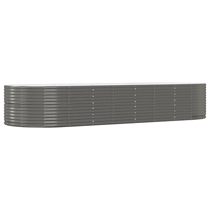 plantekasse 367x140x68 cm galvaniseret stål grå