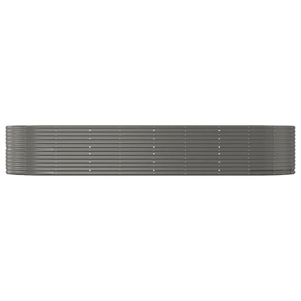 plantekasse 367x140x68 cm galvaniseret stål grå