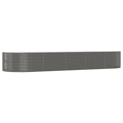 plantekasse 447x140x68 cm galvaniseret stål grå
