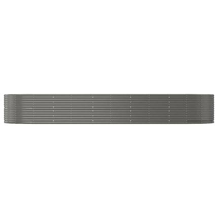 plantekasse 447x140x68 cm galvaniseret stål grå