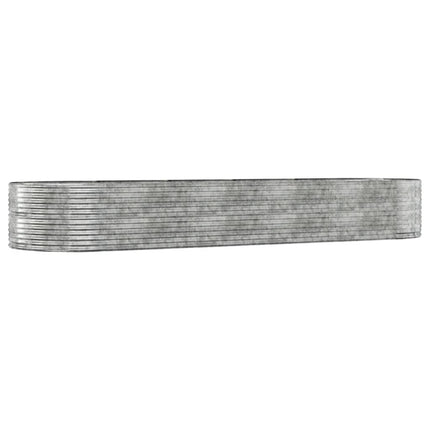 plantekasse 447x140x68 cm galvaniseret stål sølvfarvet