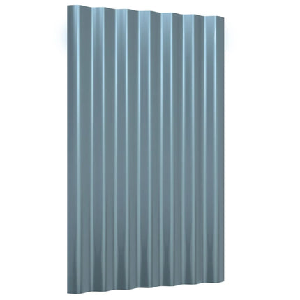 tagplader 36 stk. 60x36 cm galvaniseret stål grå
