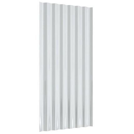 tagplader 12 stk. 80x36 cm galvaniseret stål grå