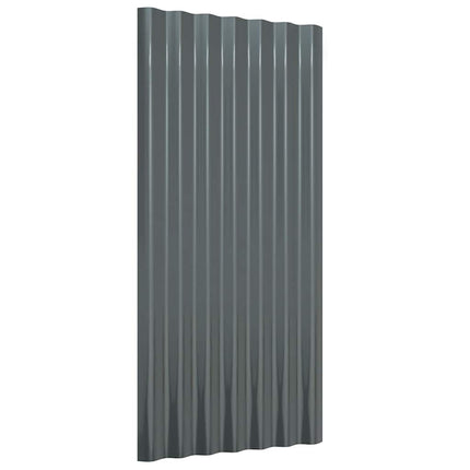 tagplader 36 stk. 80x36 cm galvaniseret stål antracitgrå