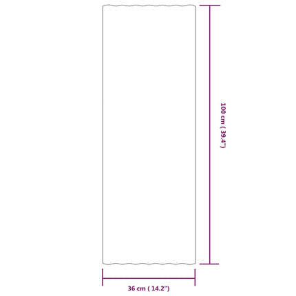 tagplader 12 stk. 100x36 cm galvaniseret stål grøn