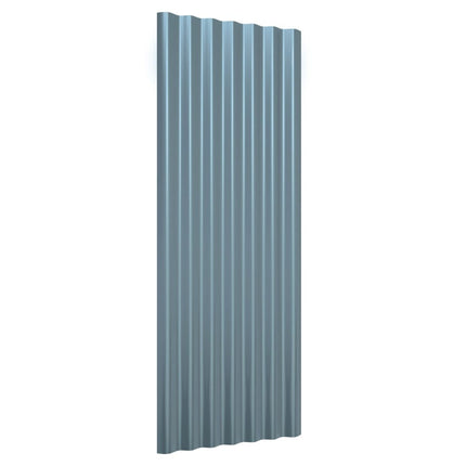 tagplader 12 stk. 100x36 cm galvaniseret stål grå